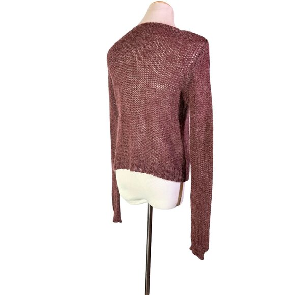 Cheap Monday Size S Red Open-Knit Pullover Sweater - Picture 10 of 10